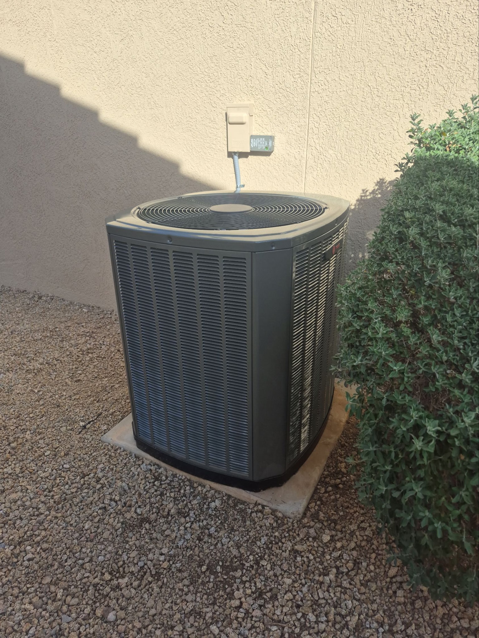 Trane outdoor condenser installed by Prestige